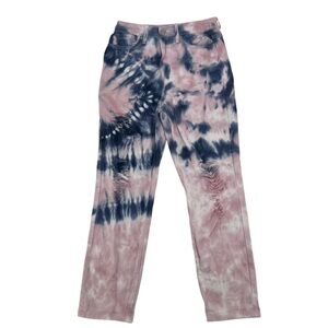 Fashion Nova Pink Blue Tie Dye Skinny Jeans Size 9 Women’s